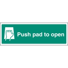 Push Pad to Open