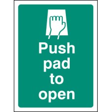 Push Pad to Open