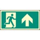 Intermediate Fire Exit Marker - Arrow Up / Straight On