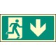 Intermediate Fire Exit Marker - Arrow Down