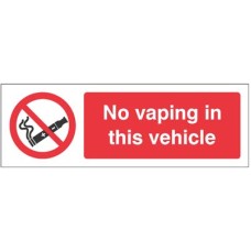 No Vaping in this Vehicle