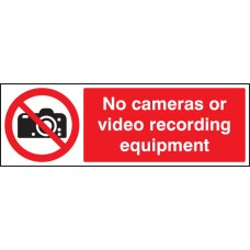 No Cameras Or Video Recording Equipment