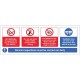 Vehicle Sticker - No Smoking - Mobile Phone - Drink / Drugs - Wear Seatbelt