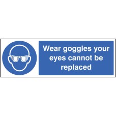 Wear Goggles Your Eyes Cannot be Replaced