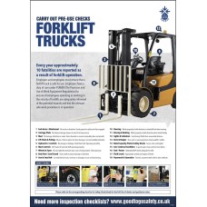 Forklift Inspection Checklist - Poster (A2)