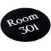 Engraved Sign with Adhesive Back - Black 