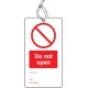 Do Not Open - Double Sided Tags (Pack of 10)