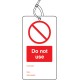 Do Not Use - Double Sided Tags (Pack of 10)