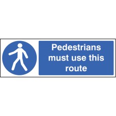 Pedestrians Must Use this Route