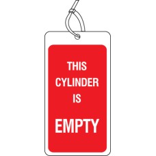 Safety Tag this Cylinder Is Empty (Pack of 10)