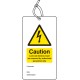 Caution - Lock Out Device Must be Removed By - Double Sided Safety Tag