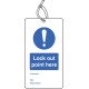 Lockout Tag - Lock Out Point Here - 80 x 150mm (Pack of 10)