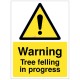 Warning - Tree Felling in Progress