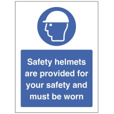 Safety Helmets are Provided for your Safety