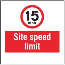 15mph - Site Speed Limit - Add a Logo - Site Saver