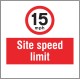 15mph - Site Speed Limit - Add a Logo - Site Saver