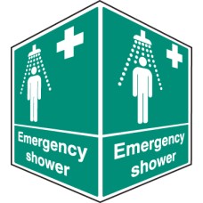 Emergency Shower - Projecting Sign