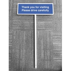 Thank you for Visiting - Please Drive Carefully - Verge Sign