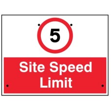 Re-Flex Sign - 5mph Site Speed Limit