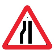 Re-Flex Sign - Road Narrowing Left