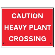 Re-Flex Sign - Caution - Heavy Plant Crossing