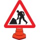 Road Works - Cone Sign