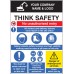 Site Safety - Think Safety - No Unauthorised Entry - Report to Office - PPE - Induction - Underground Services