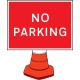 No Parking Cone Sign - 600 x 450mm