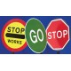 Stop / Go Lollipop Sign