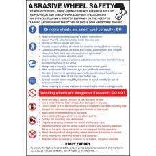 Abrasive Wheel Danger -s & Precautions - Poster