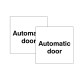 Automatic Door - Double Sided Window Sticker