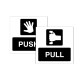 Push / Pull - Double Sided Window Sticker