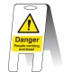 Danger - People Working Overhead - Lightweight Standing Folding Sign