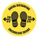 Social Distancing - 2m / No Distance - Floor Graphic