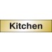 Kitchen Sign - Engraved Aluminium Effect