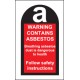 Contains Asbestos Labels (Roll of 100)