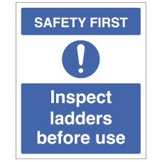 Safety First - Inspect Ladders before use