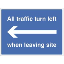 All Traffic Turn Left when Leaving Site