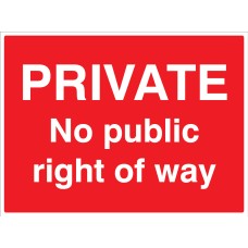 Private - No Public Right of Way