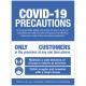 Coronavirus Precautions - 2m - Blue