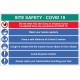 Coronavirus Site Safety Board with 6 Messages - 2m